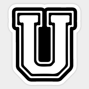 Letter U Sticker